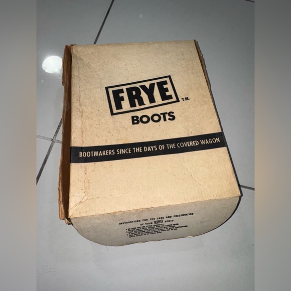 Frye Vintage Campus Leather Boots Women’s 1970 Black Label Handmade Made in USA - Picture 12 of 14